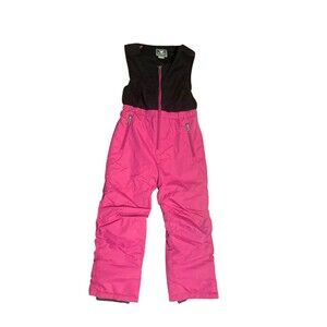 New White Sierra pink black kids snow bib snow pants 6